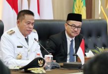 Kavling Laut 23 Hektare di Makassar, Pj Gubernur Sulsel: Segera Dilaporkan ke Menteri ATR/BPR FOTO: Kanan, Penjabat (Pj) Gubernur Sulawesi Selatan, Fadjry Djufry. (Properti Humas Pemprov Sulsel)