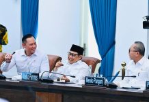 AHY Hadiri Sidang Perdana Dewan Pertahanan Nasional Dipimpin Presiden Prabowo FOTO: Menteri Koordinator Infrastruktur dan Pembangunan Kewilayahan, Agus Harimurti Yudhoyono (AHY) saat menghadiri Sidang Perdana Dewan Pertahanan Nasional (DPN) di Istana Bogor, Jawa Barat. Jumat siang (7/2).