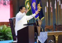 Dihadapan Ribuan Komandan Satuan Matra TNI, Prabowo Pentingnya Dewan Pertahanan Nasional FOTO: Presiden Prabowo Subianto. (Properti facebook Presiden Prabowo Subianto)