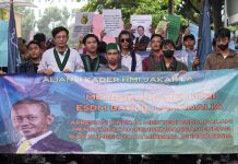 Demo di Kantor Kementerian ESDM, Aliansi Kader HMI Jakarta Apresiasi Kerja Bahlil Lahadalia