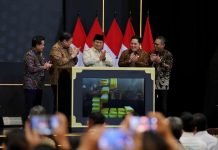 Pertama Kali di Indonesia, Presiden Prabowo Resmikan Bank Emas FOTO: Presiden Prabowo Subianto meluncurkan langsung Bank Emas di Gade Tower, Jakarta Pusat, pada Rabu (26/2/2025). (Properti Seskab)