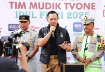 AHY Lepas Tim Liputan Khusus TV One Mudik Lebaran 2025 FOTO: Menteri Koordinator (Menko) Bidang Infrastruktur & Pembangunan Kewilayahan Agus Harimurti Yudhoyono (AHY) saat melepas Tim Liputan Khusus TV One Mudik Lebaran 2025.