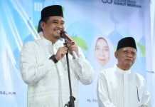Gubernur dan Wagub Sumut Gelar Safari Ramadan Perdana di Medan FOTO: Gubernur Sumut, Bobby Nasution bersama Wakil Gubernur Sumut, Surya hadiri Safari Ramadhan yang diselenggarakan di Masjid Ar-Rohmatul Hidayah, Jalan Panglima Denai, Medan, Rabu (12/3/2025). Turut hadir sebagai Penceramah, Ustadz H. M. Nur Syam.