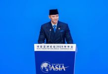 AHY Jadi Keynote Speech at di Forum Ekonomi Asia FOTO: Menko Infrastruktur & Pembangunan Kewilayahan, Agus Harimurti Yudhoyono (AHY) jadi keynote speech at pada dialog tingkat tinggi dalam Boao Forum For Asia (BFA) di Hainan, Republik Rakyat Tiongkok (RRT). (Properti: AHY)