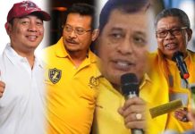 Berjaya di Era SYL, Runtuh di NH dan TP, Eks Kader Partai Golkar Rebut Ketua DPRD Sulsel FOTO: Rusdi Masse, Syahrul Yasin Limpo eks kader partai Golkar, Nurdin Halid dan Taufan Pawe mantan dan Ketua DPD Golkar Sulsel. (Kolase)