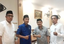 PSU Pilwalkot Palopo, PAN Sulsel Konsisten Dukung Putri Dakka FOTO: Ashabul Kahfi Ketua DPW PAN Sulsel bersama para pengurus daerah Sulawesi Selatan. (LN)