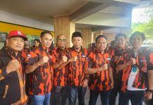Pemuda Pancasila Tamalanrea Desak Pemprov Sulsel Tutup THM Eksodus di Jalan Perintis Kemerdekaan FOTO: Pimpinan PAC Pemuda Pancasila Tamalanrea, Andi Andi Rahmat Saleh (Andi Emmang) kedua dari kiri.