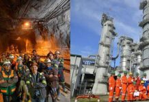 Sudah Jadi DOB, Papua Barat Daya Minta Kebagian Royalti dari PT Freeport dan LNG Tangguh FOTO: Para pekerja tambang di PT Freeport, Timika, Papua Tengah dan Pekerja tambang gas alam di LNG Tangguh, Teluk Bintuni, Provinsi Papua Barat. (Kolase)