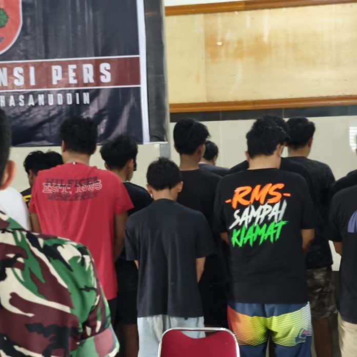 FOTO: 40 Pelaku Pasobis asal Sidrap diringkus Timsus Kodam XIV Hasanuddin 