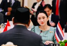 Prabowo Subianto Bertemu Perdana Menteri Thailand FOTO: Presiden Republik Indonesia Prabowo Subianto tiba di Government House Thailand dan menerima sambutan resmi penuh kehormatan dari Perdana Menteri Thailand, Paetongtarn Shinawatra, pada Senin, 19 Mei 2025. (BPMI Setpres)
