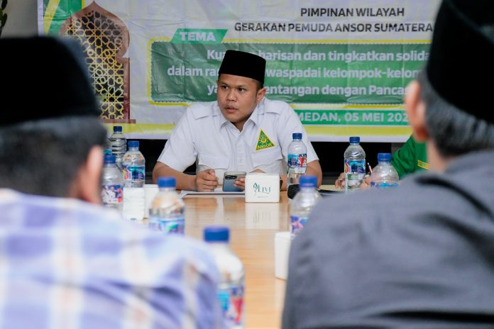 IMG-20250505-WA0319 FOTO: Ketua PW GP Ansor Sumatera Utara, Dr. H. Adlin Umar Yusri Tambunan, S.T., M.S.P.,