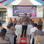 Kunjungan Kerja, Kapolres Gowa Beri Arahan di Polsek Pallangga Kapolres Gowa AKBP Muh. Aldy Sulaiman, S.I.K.,M.Si, saat memberi arahan di hadapan personel Polsek Pallangga dalam rangka kunjungan kerja. Selasa (27/5)