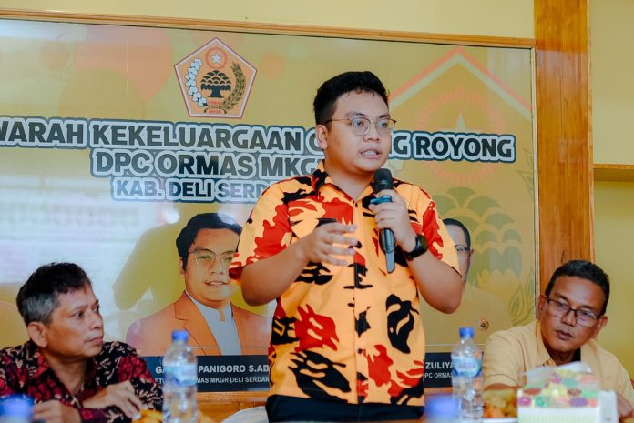 IMG-20250605-WA0173 FOTO: Ketua DPC Ormas MKGR Kabupaten Deli Serdang, Gandhy Panigoro.