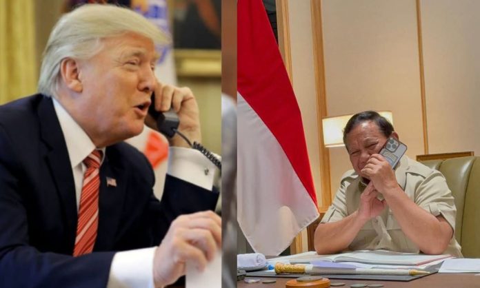 IMG-20250613-WA0376(1) FOTO: Presiden Republik Indonesia ke 8, Prabowo Subianto menerima panggilan telepon dari Presiden Amerika Serikat (AS) Donald Trump pada Kamis (12/6/2025) malam. (Properti via Facebook Prabowo Subianto)