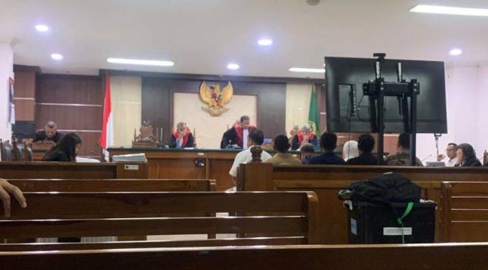 FOTO: Sidang lanjutan kasus dugaan korupsi Dana Desa di Desa Bonea, Kecamatan Pasimarannu, Kabupaten Kepulauan Selayar, Selasa (17/6/2025).