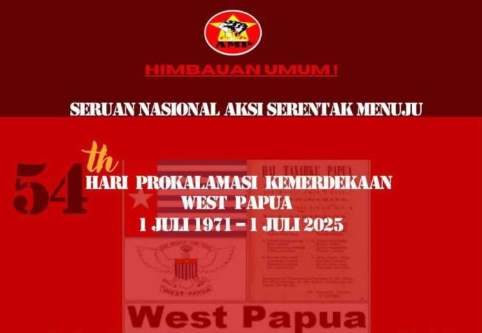 FOTO: Player seruan aksi unjuk rasa oleh Aliansi Mahasiswa Papua 