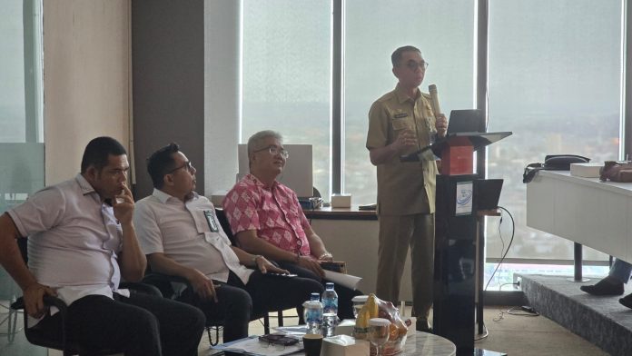 FOTO: DPP APINDO Sumatera Utara menggelar Focus Group Discussion (FGD), Selasa (24/6) di Theater Room DPP APINDO Sumut, Gedung Jati Junction Lantai 25, Jalan Perintis Kemerdekaan, Medan Timur.