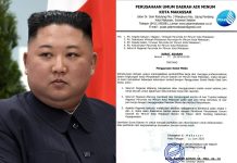 Bak di Korea Utara, Plt Dirut PDAM Makassar, Larang Karyawan Gunakan Media Sosial FOTO: Kolase Presiden Korea Utara dan Surat Edaran Plt Dirut PDAM Makassar