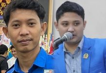 PLT-kan Dewan Pengurus Kecamatan, Ketua KNPI Ikram Pecah Belah Pemuda Makassar FOTO: DPK KNPI Kecamatan Panakukkang, Bidang Organisasi, Sunardi dan Ketua DPD KNPI Kota Makassar, Baso Muhammad Ikram. (Kolase)