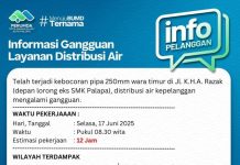Informasi Layanan Gangguan Air Perumda TM Palopo, Ini Titiknya !