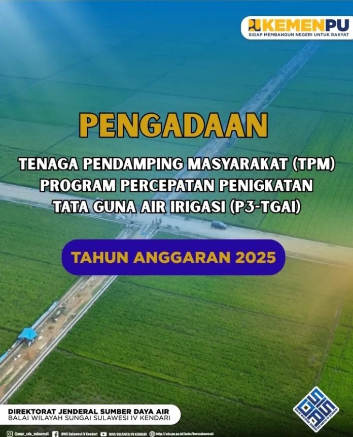 Gambar : Pengumuman Perekrutan TPM P3-TGAI