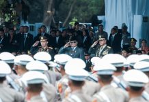 Hari Bhayangkara ke-79, KNPI Makassar Desak Pembenahan Serius di Polres dan Polsek: Wajah Nyata Polri Ada di Bawah FOTO: Presiden Prabowo Subianto saat menghadiri peringatan Hari Bhayangkara di kawasan Monas, Jakarta Pusat, Selasa (1/7). (Properti via Facebook)