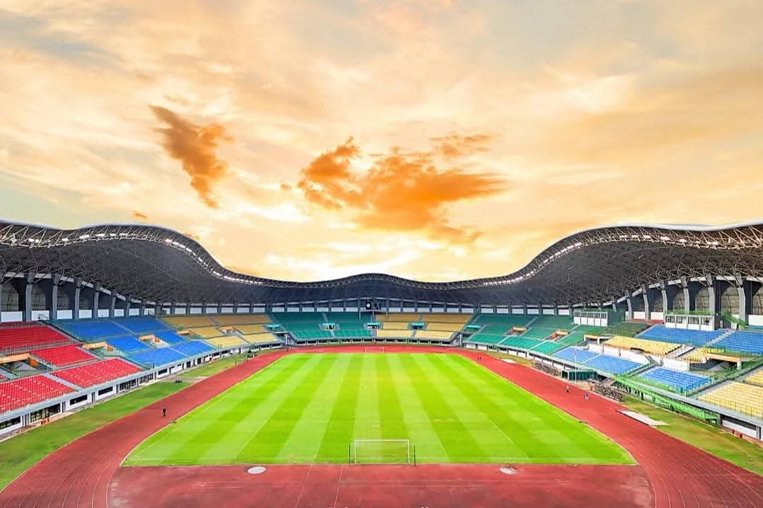FOTO: Stadion Patriot di Bekasi, Jawa Barat menjadi tuan rumah pertandingan ASEAN U-23 Championship 2025. (Properti via Facebook)