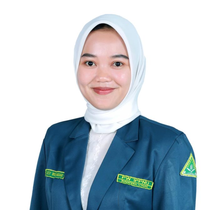 FOTO: Desy Wulandari, Ketua Pimpinan Wilayah Ikatan Pelajar Putri Nahdlatul Ulama Sumatera Utara (PW IPPNU Sumut).