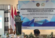 Karutan Barru Paparkan Capaian Kinerja Semester I 2025 di Hadapan Kakanwil Ditjenpas Sulsel FOTO: Rumah Tahanan Negara Kelas IIB Barru turut hadir dan berpartisipasi aktif dalam kegiatan Monitoring dan Evaluasi Capaian Kinerja pada Seluruh Satuan Kerja di Lingkungan Kantor Wilayah Direktorat Jenderal Pemasyarakatan Sulawesi Selatan Semester I Tahun 2025, yang digelar di Pinrang, Sabtu (12/7).