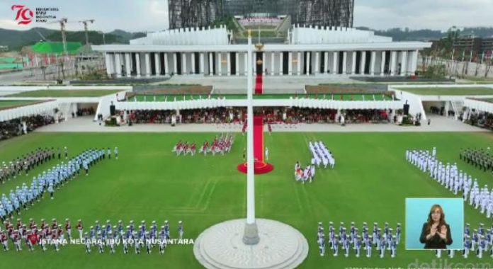 FOTO: HUT RI ke 79 di IKN (Dok. Youtube Sekretariat Presiden.)