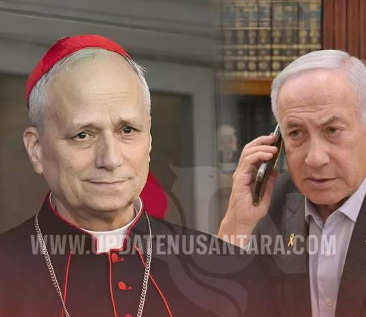 Gereja Katolik di Gaza Diserang Zionis Israel, Netanyahu Telepon Paus Leo XIV: Ditegur Keras FOTO: Perdana Menteri ‘Israel’ Benjamin Netanyahu menelepon langsung Paus Leo XIV. (Kolase Update Indonesia)