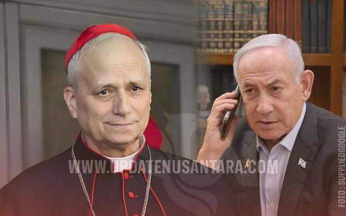 IMG-20250721-WA0008 FOTO: Perdana Menteri ‘Israel’ Benjamin Netanyahu menelepon langsung Paus Leo XIV. (Kolase Update Indonesia)