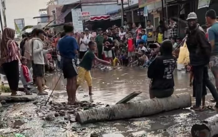 FOTO: Jalan Srigunting atau Jalan Setia Makmur, Desa Sunggal Kanan, Kecamatan Sunggal, Kabupaten Deli Serdang Sumatera Utara. (Istimewa)