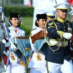 Kirab Bendera Pusaka Warnai Pembukaan Peringatan HUT ke-80 Kemerdekaan RI FOTO: Prosesi kirab budaya dari Monumen Nasional (Monas) menuju Istana Merdeka, Jakarta, pada Minggu pagi (17/08/2025), (Sumber: BPMI Setpres)