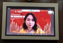 Wamen Pariwisata Ni Luh Puspa: KKN Kebangsaan 2025 Momentum Merawat Budaya dan Memperkuat Pariwisata Berbasis Identitas Bangsa FOTO: Tangkapan layar zoom meeting zoom meeting