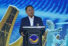 Hadir 5000 Kader di Rakernas Partai NasDem, RMS: Industri Hotel di Kota Makassar Menggeliat FOTO: Ketua Panitia Rarkernas NasDem, Rusdi Masse, Saat sampaikan sambutan di 2025 Partai NasDem kembali digelar di Kota Makassar, Sulawesi Selatan, Jumat, 8 Agustus 2025. (Properti via Facebook DPP Partai Nasdem)