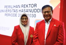 Tahap Awal Pemilihan Rektor Unhas Dimulai, Pendaftaran Dibuka 11 Agustus Hingga 1 September FOTO: Kanan Ketua Panitia Pemilihan Rektor Unhas, Prof. Dr. drg. Hasanuddin Tahir, MS., Sp.Perio(K),