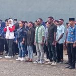 Mahasiswa Papua Selatan Ikuti Upacara HUT RI Ke 80 Bersama Diknas Pemprov Sulsel FOTO: Mahasiswa asal Papua Selatan Makasar (Papselma) ikut ambil bagian peringatan HUT RI ke 80 di lapangan upacara Dinas Pendidikan Provinsi Sulawesi Selatan, Minggu 17 Agustus 2025.