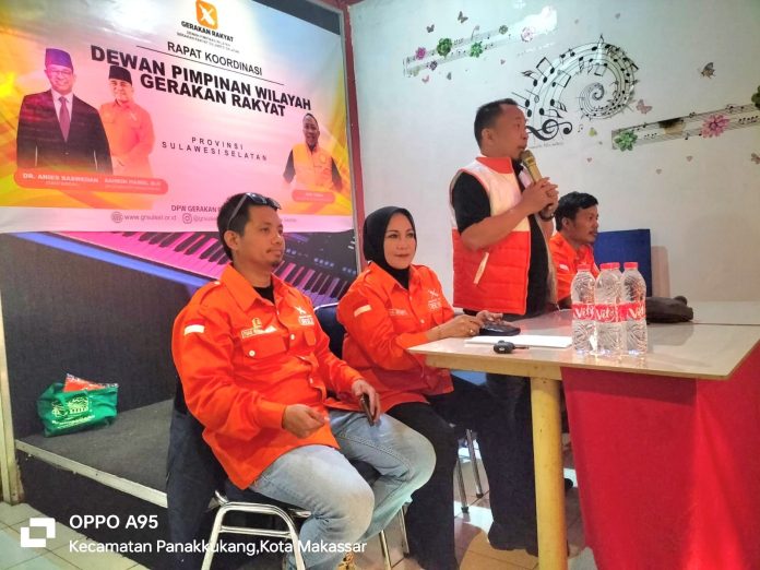 FOTO: PW GR Sulsel Mantapkan Langkah, Ormas dan Partai Jalan Beriringan saat menggelar Rapat Koordinasi (Rakor) di Makassar, Senin (18/8/2025),