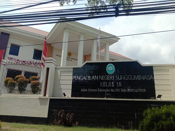 FOTO: Gedung Pengadilan Negeri Sungguminasa, Kabupaten Gowa, Sulawesi Selatan.