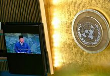 Pidato Presiden Prabowo di PBB: Seruan Indonesia untuk Harapan FOTO: Presiden Prabowo Subianto saat hadir untuk menyampaikan pidato perdananya di Sidang Majelis Umum ke-80 PBB Selasa, 23 September 2025. (Properti Seskab Seskab)