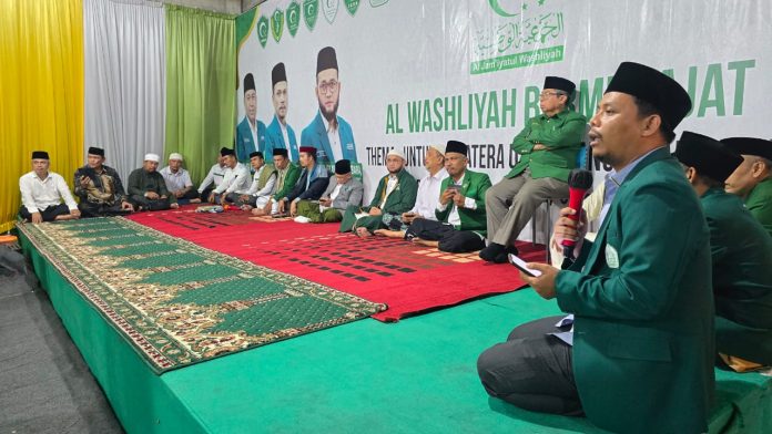 FOTO: Pengurus Wilayah (PW) Al- Washliyah Sumut gelar doa Sabtu (6/9) malam di Kantor PW Al-Washliyah Sumut, Jalan Sisingamangaraja, Pasar Merah Barat, Kecamatan Medan Kota.