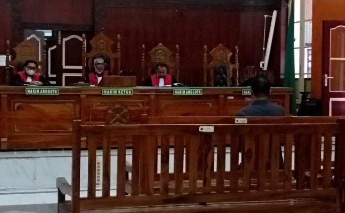 FOTO: Sidang lanjutan perkara dugaan korupsi alokasi dana desa (ADD) Kota Padangsidimpuan dengan terdakwa mantan Kepala Dinas Pemberdayaan Masyarakat dan Desa (PMD) Padangsidimpuan, Ismail Fahmi Siregar di Ruang Sidang Utama Pengadilan Tipikor Medan, Selasa (10/9/2025).