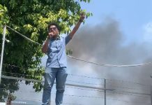 KAPIR Sentil Tunjangan DPRD dan Proyek Mangkrak di Era Wali Kota Medan FOTO: Wakil Ketua Koalisi Pemerhati Indonesia Raya (KAPIR), Rahmad Situmorang saat menyampaikan orasinya saat unjuk rasa