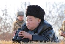 Sebar Drama TV-Drakor, Pemerintah Korut Eksekusi Mati Warganya FOTO: Presiden Korea Utara Kim Jong Un saat melakukan uji coba peluncuran rudal jelajah strategis. (KCNA via REUTERS)