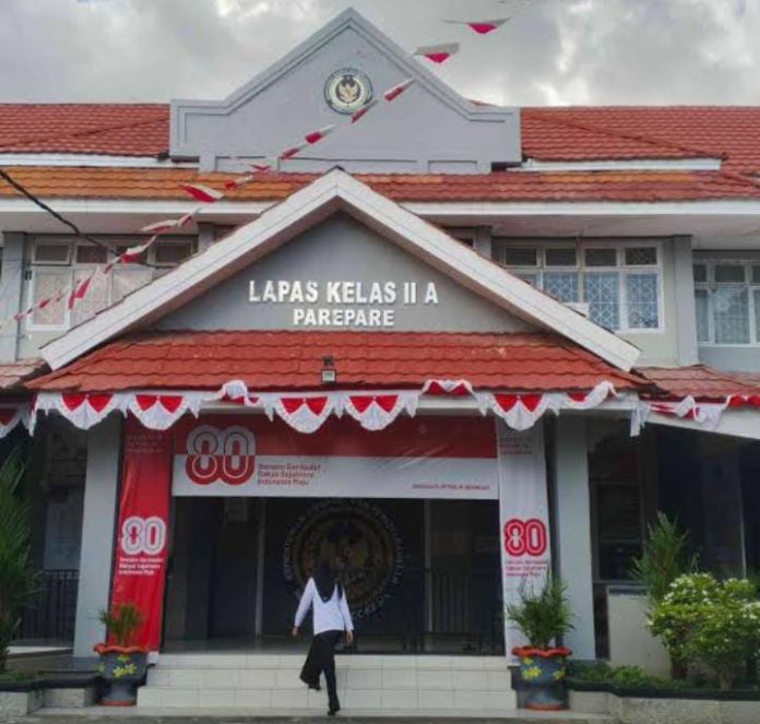 FOTO: Lapas Kelas IIA Parepare, Sulawesi Selatan. (Properti via Facebook)