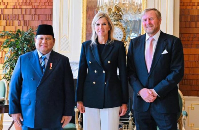 IMG-20250927-WA0356 FOTO: Presiden Republik Indonesia Prabowo Subianto diterima secara resmi oleh Raja Belanda Willem-Alexander dan Ratu Máxima di Istana Huis ten Bosch, Den Haag, Belanda, pada Jumat (26/09/2025). (Properti BPMI Setpres)
