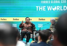 Presiden RI ke CEO Forbes Media Secara Tegas akan Berantas Korupsi FOTO: Presiden Prabowo Subianto saat menghadiri ajang Forbes Global CEO Conference 2025 yang berlangsung di Hotel The St. Regis, Jakarta, Rabu, 15 Oktober 2025. (Seskab)