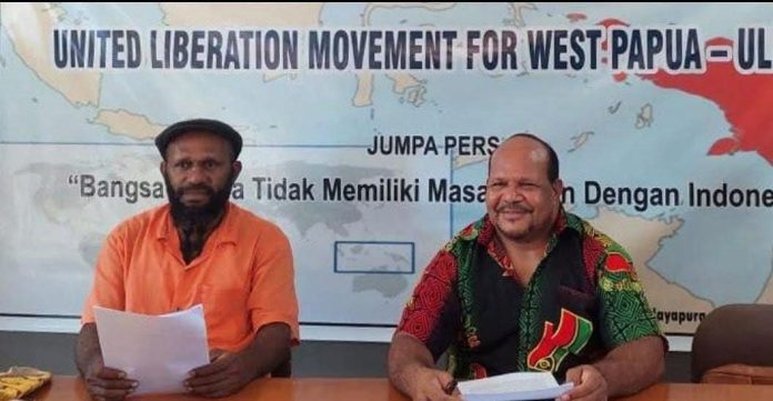 FB_IMG_1760793195114 FOTO: Persatuan Gerakan Pembebasan Papua Barat atau United Liberation Movement for West Papua (ULMWP) saat memberikan keterangan persnya. (Istimewa)