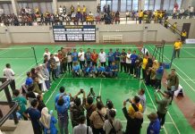 HUT Sulsel ke 356, Andi Sudirman Buka Gubernur Badminton Cup 2025 FOTO: Gubernur Sulawesi Selatan, Andi Sudirman Sulaiman, secara resmi membuka Gubernur Badminton Cup 2025 dalam rangka memeriahkan Hari Jadi Sulawesi Selatan ke-356, Kamis (9/10/2025).